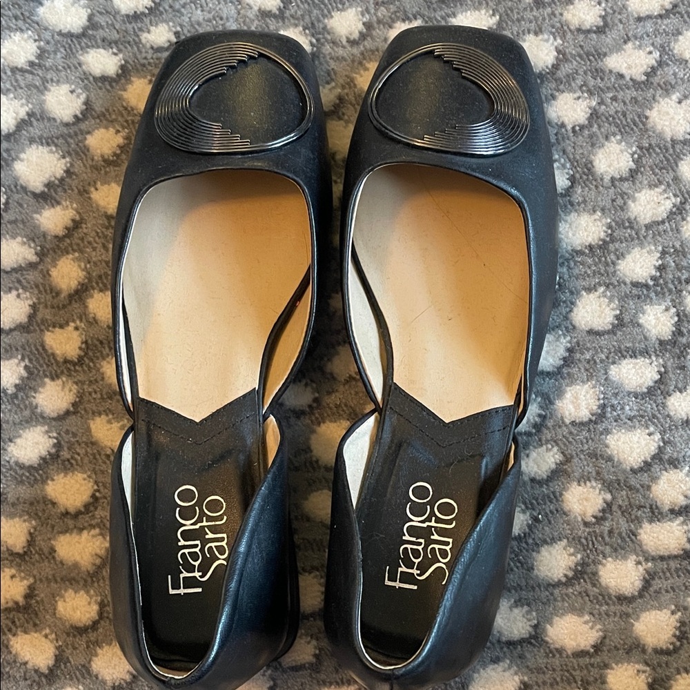 Franco Sarto Black Loafers for Women
